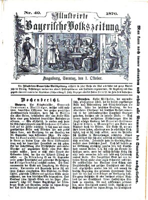 Illustrirte bayerische Volkszeitung Sonntag 1. Oktober 1876