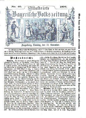 Illustrirte bayerische Volkszeitung Sonntag 12. November 1876