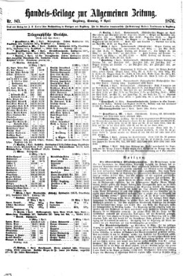 Allgemeine Zeitung. Handelsbeilage (Allgemeine Zeitung) Sonntag 2. April 1876