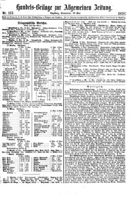 Allgemeine Zeitung. Handelsbeilage (Allgemeine Zeitung) Samstag 13. Mai 1876