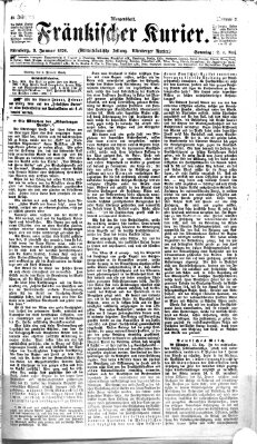 Fränkischer Kurier Sonntag 2. Januar 1876