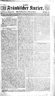 Fränkischer Kurier Mittwoch 19. Januar 1876