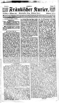 Fränkischer Kurier Mittwoch 9. Februar 1876