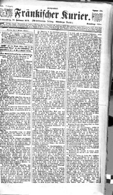 Fränkischer Kurier Samstag 26. Februar 1876