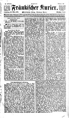 Fränkischer Kurier Montag 27. März 1876