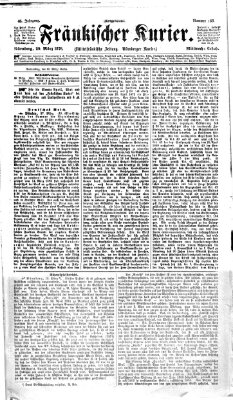 Fränkischer Kurier Mittwoch 29. März 1876