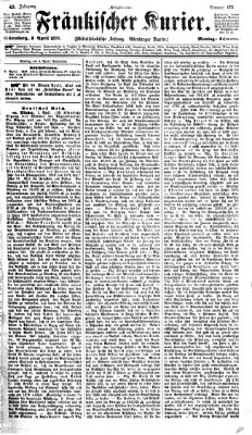 Fränkischer Kurier Montag 3. April 1876