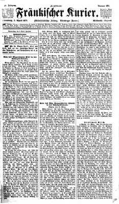 Fränkischer Kurier Mittwoch 5. April 1876