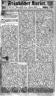 Fränkischer Kurier Donnerstag 20. April 1876