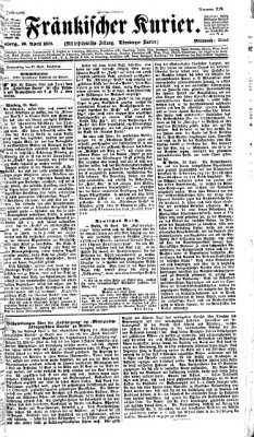 Fränkischer Kurier Mittwoch 26. April 1876