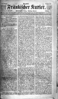 Fränkischer Kurier Dienstag 4. Juli 1876