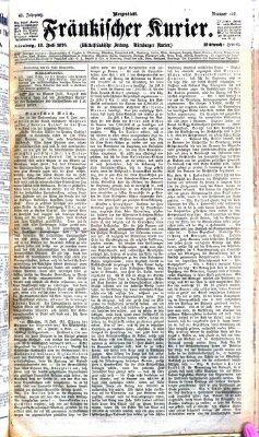 Fränkischer Kurier Mittwoch 12. Juli 1876