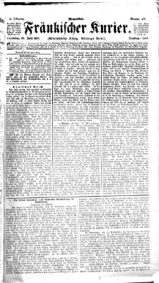 Fränkischer Kurier Dienstag 25. Juli 1876