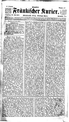 Fränkischer Kurier Mittwoch 26. Juli 1876