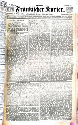 Fränkischer Kurier Donnerstag 3. August 1876