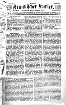 Fränkischer Kurier Dienstag 8. August 1876