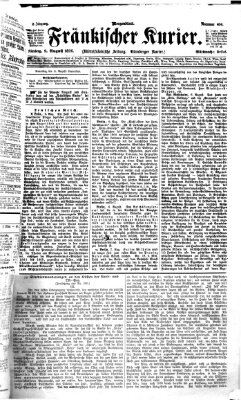 Fränkischer Kurier Mittwoch 9. August 1876