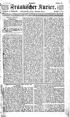 Fränkischer Kurier Freitag 11. August 1876