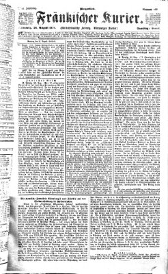 Fränkischer Kurier Samstag 26. August 1876