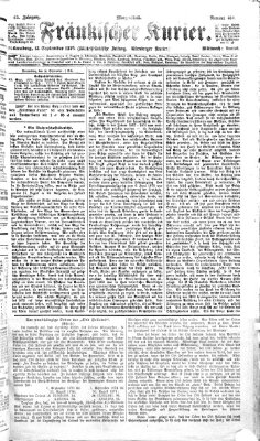 Fränkischer Kurier Mittwoch 13. September 1876