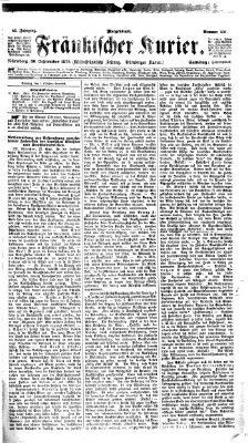 Fränkischer Kurier Samstag 30. September 1876