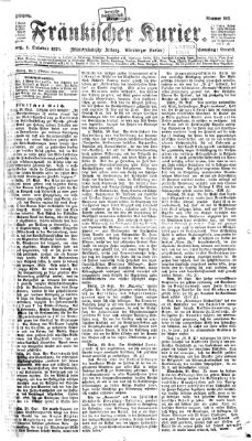 Fränkischer Kurier Sonntag 1. Oktober 1876