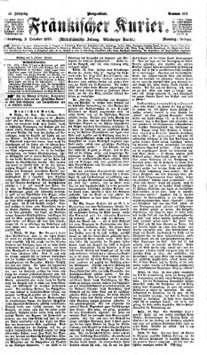 Fränkischer Kurier Montag 2. Oktober 1876