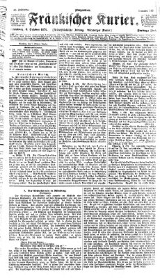 Fränkischer Kurier Freitag 6. Oktober 1876