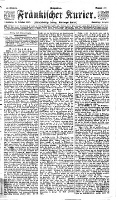 Fränkischer Kurier Sonntag 8. Oktober 1876