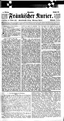 Fränkischer Kurier Mittwoch 11. Oktober 1876