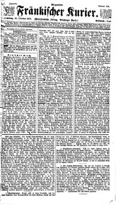 Fränkischer Kurier Mittwoch 18. Oktober 1876