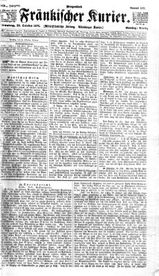 Fränkischer Kurier Montag 23. Oktober 1876