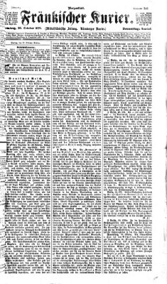 Fränkischer Kurier Donnerstag 26. Oktober 1876