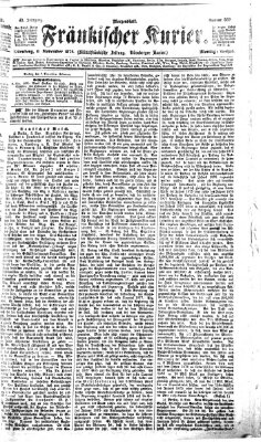 Fränkischer Kurier Montag 6. November 1876