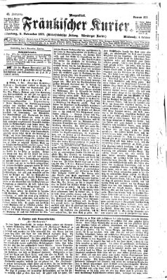 Fränkischer Kurier Mittwoch 8. November 1876