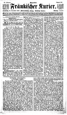 Fränkischer Kurier Montag 11. Dezember 1876