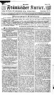 Fränkischer Kurier Donnerstag 28. Dezember 1876