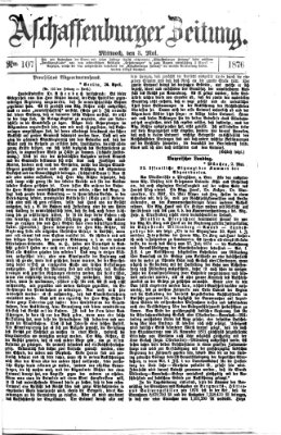 Aschaffenburger Zeitung Mittwoch 3. Mai 1876