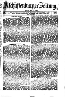 Aschaffenburger Zeitung Freitag 12. Mai 1876