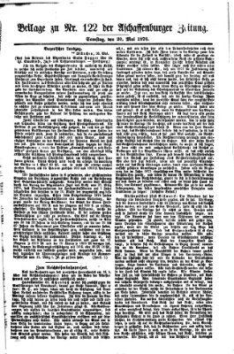 Aschaffenburger Zeitung Samstag 20. Mai 1876