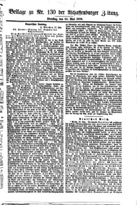 Aschaffenburger Zeitung Dienstag 30. Mai 1876