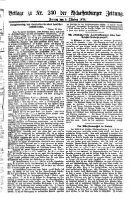 Aschaffenburger Zeitung Freitag 6. Oktober 1876