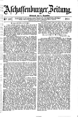 Aschaffenburger Zeitung Mittwoch 6. Dezember 1876