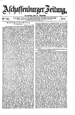 Aschaffenburger Zeitung Donnerstag 21. Dezember 1876