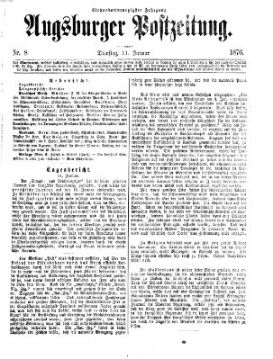 Augsburger Postzeitung Dienstag 11. Januar 1876