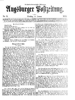 Augsburger Postzeitung Dienstag 18. Januar 1876