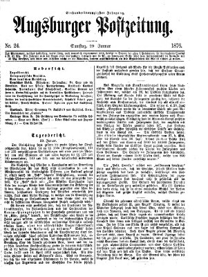 Augsburger Postzeitung Samstag 29. Januar 1876