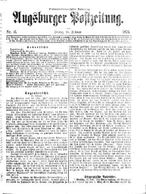 Augsburger Postzeitung Freitag 18. Februar 1876