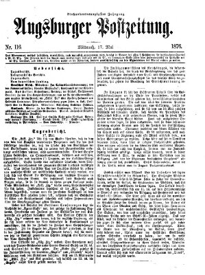 Augsburger Postzeitung Mittwoch 17. Mai 1876