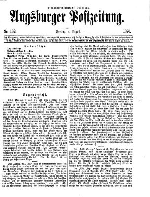 Augsburger Postzeitung Freitag 4. August 1876